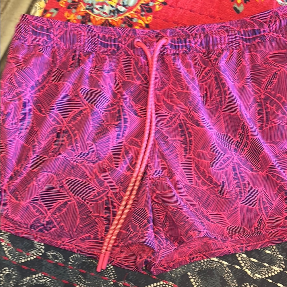 Pink and Purple Patterned Shorts